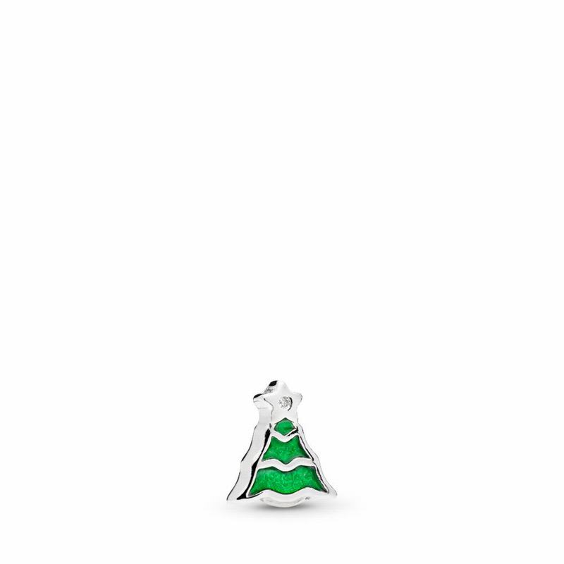 Pandora Australia Christmas Tree Petite Locket Charm - Sterling Silver | QWAIPE285